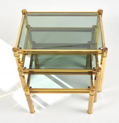 Nest of 1960s Italian Brass Side Tables - 743466