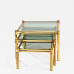 Nest of 1960s Italian Brass Side Tables - 745103