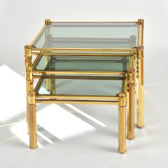 Nest of 1960s Italian Brass Side Tables - 745107