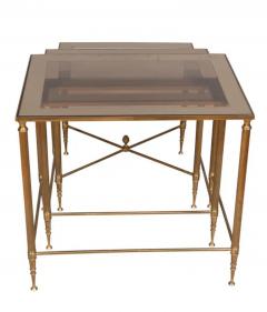 Nest of Three Vintage Brass Tables - 4137268