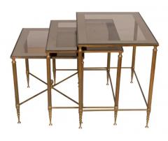 Nest of Three Vintage Brass Tables - 4137273