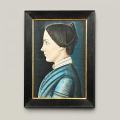 New England ca 1820 1830 Pair of Profile Portraits - 4264384
