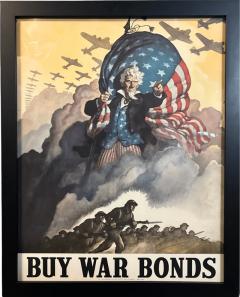 Newell Convers Wyeth Buy War Bonds Vintage WWII Poster by Newell Convers Wyeth 1942 - 3968207