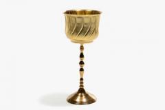 Newly Professionally Polished Hollywood Regency Wine Champagne Bucket on Stand - 4126402