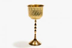 Newly Professionally Polished Hollywood Regency Wine Champagne Bucket on Stand - 4126408