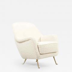 Newly Upholstered Lounge Chair in Boucl  - 2906143