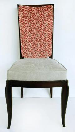 Newly Upholstered Set of 8 Art Deco Dining Chairs From a South Florida Estate - 4147000