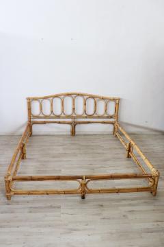 Nice Vintage Italian Bamboo Double Bed - 2428750