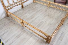 Nice Vintage Italian Bamboo Double Bed - 2428754