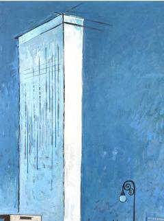 Nicholas Takis MID CENTURY UNITED NATIONS PAINTING BY NICHOLAS TAKIS 1953 - 4695424
