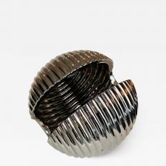 Nickel Plated Spherical Ceramic Sculpture - 3769501