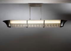 Nickel plated and glass ceiling lamp - 4495724