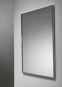 Nickel plated rectangular wall mirror - 4739197