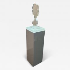 Nicola L ILLUMINATED LUCITE MALE FEMALE ON GREY LUCITE PEDESTAL IN THE MANNER OF NICOLA - 4133985