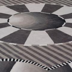 Nicolas Aubagnac CELESTE Contemporary Savonnerie black and white rug - 2173332