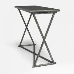 Nicolas Aubagnac SAMSON Forged steel and Hainaut stone console - 2173732