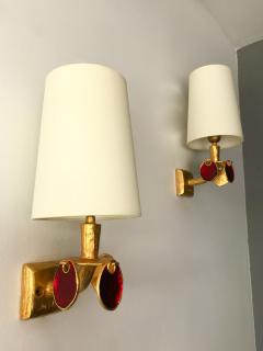 Nicolas De Wael Pair of Bronze Sconces by Nicolas Dewael for Fondica France 2000 - 749332