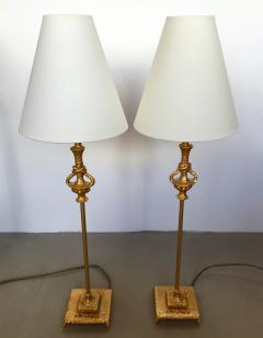 Nicolas De Wael Pair of Lamps Bronze by Nicolas De Wael for Fondica France 1990s - 523631