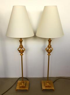 Nicolas De Wael Pair of Lamps Bronze by Nicolas De Wael for Fondica France 1990s - 523632