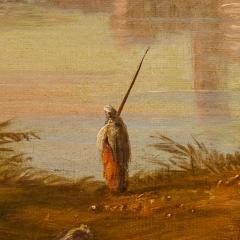 Nicolas Louis Andr Prevost Antique Orientalist Oil Painting Mosque Riverside Nicolas Louis Andr Prevost - 4387809