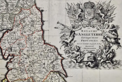 Nicolas Sanson Great Britain N France A Large 17th C Hand colored Map by Sanson and Jaillot - 2731598