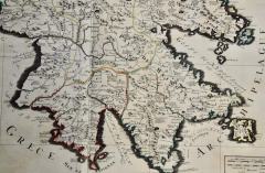 Nicolas Sanson Southern Greece A Large 17th Century Hand colored Map By Sanson and Jaillot - 2731596