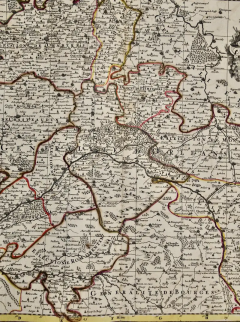 Nicolas Sanson The Loire Valley of France A 17th C Hand colored Map by Sanson and Jaillot - 2731636