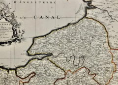 Nicolas Sanson The Normandy Region of France A 17th C Hand colored Map by Sanson and Jaillot - 2731610