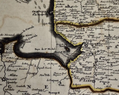 Nicolas Sanson The Normandy Region of France A 17th C Hand colored Map by Sanson and Jaillot - 2731651