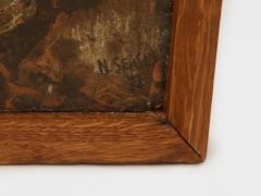 Nicolas Seailles large two lacquered panels framed 1978 - 4494784