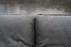 Nicoletti Salotti Nicoletti Salotti Italian Slate Leather Large Post Modern Three Seater Sofa - 3947438