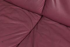 Nicoletti Salotti for Interline Italia Contemporary c 1980s Lilac Leather Lo - 4659281