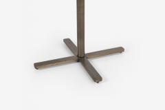 Nicos Zographos Copy Nicos Zographos Bronze Base End Table with Glass Top 1970s - 4222734
