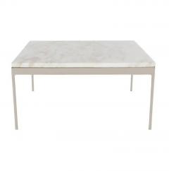 Nicos Zographos Mid Century Modern Small Square Marble Cocktail Table by Nicos Zographos - 2487809