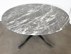 Nicos Zographos Nicos Zographos 59 Gray Marble Alpha Pedestal Dining Table - 3300315