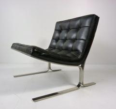 Nicos Zographos Nicos Zographos Black Leather Lounge Chair - 394066