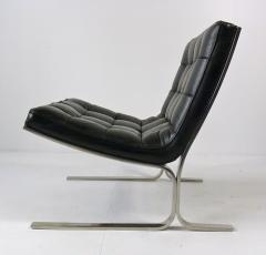 Nicos Zographos Nicos Zographos Black Leather Lounge Chair - 394067