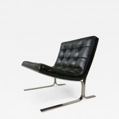 Nicos Zographos Nicos Zographos Black Leather Lounge Chair - 401032