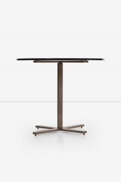 Nicos Zographos Nicos Zographos Bronze Base End Table with Glass Top 1970s - 4634748