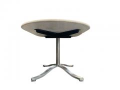Nicos Zographos Nicos Zographos Large Racetrack Oval Travertine Stainless Steel Dining Table - 2559906