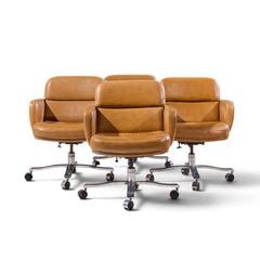 Nicos Zographos Nicos Zographos Mid Century Desk Chairs Set of 4 - 4799800