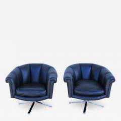 Nicos Zographos Pair of Vintage Mid Century Nicos Zographos Lounge Chairs - 2700943