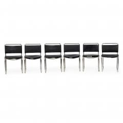 Nicos Zographos Set of Six Mid Century Modern CH66 Dining Chairs by Nicos Zographos - 4640960