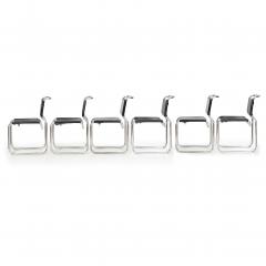 Nicos Zographos Set of Six Mid Century Modern CH66 Dining Chairs by Nicos Zographos - 4640963