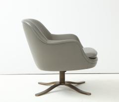 Nicos Zographos Zographos Leather Swivel Bucket Chair - 2165250
