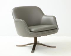 Nicos Zographos Zographos Leather Swivel Bucket Chair - 2165252