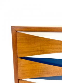 Niels Clausen Attributed to Arne Vodder Teak Dresser w Color Bowtie Drawers by Niels Clausen - 3206335