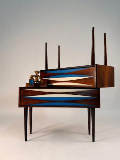 Niels Clausen Pair of Nightsands by Niels Clausen in Rosewood Circa 1960s - 4367549