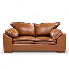 Niels Eilersen Niels Eilersen Monza Mid Century Danish Leather Two Seat Loveseat Sofa - 4340273