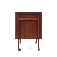 Niels Erik Glasdam Jensen Niels Erik Glasdam Jensen Mid Century Danish Rosewood Expanding Bar Cart - 3863493